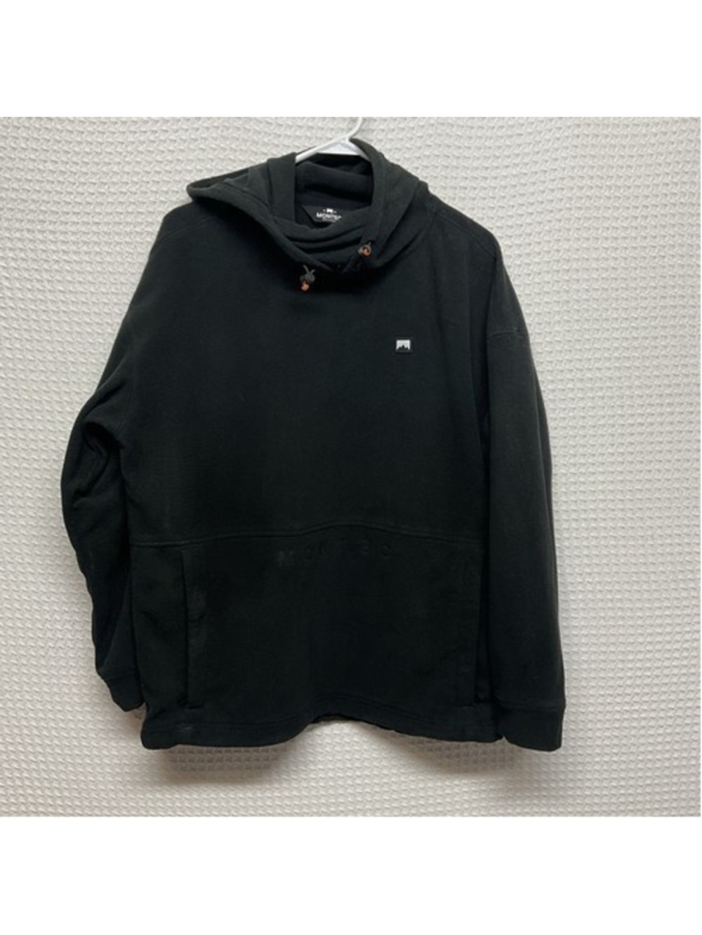 Montec Delta Hood Black Long Sleeve Fleece Hoodie Pullover Men Large China